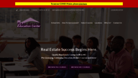 What Realestateeducationcenter.org website looked like in 2020 (3 years ago)