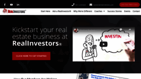 What Realinvestors.com website looked like in 2020 (3 years ago)