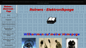 What Rainers-elektronikpage.de website looked like in 2020 (3 years ago)