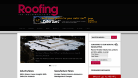 What Roofingmagazine.com website looked like in 2020 (3 years ago)
