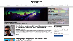 What Relentlessbeats.com website looked like in 2020 (3 years ago)