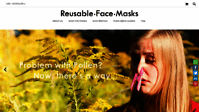 What Reusablefacemasks.com website looked like in 2020 (3 years ago)