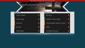 What Rideforchrist.com website looked like in 2020 (3 years ago)