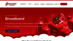 What Rocketbroadband.ie website looked like in 2020 (3 years ago)