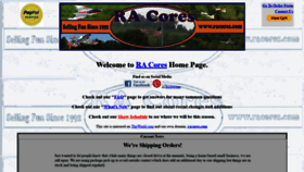 What Racores.com website looked like in 2020 (3 years ago)