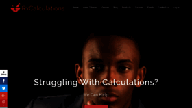 What Rxcalculations.com website looked like in 2020 (3 years ago)