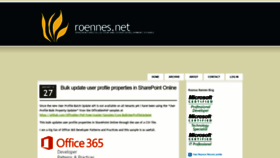 What Roennes.net website looked like in 2020 (3 years ago)