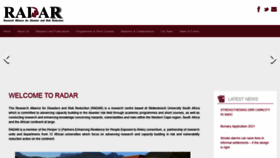 What Radar.org.za website looked like in 2020 (3 years ago)