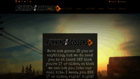 What Runningwithscissors.com website looked like in 2020 (3 years ago)