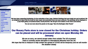 What Rosary-making.com website looked like in 2020 (3 years ago)