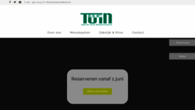 What Restaurantdetuin.nl website looked like in 2020 (3 years ago)