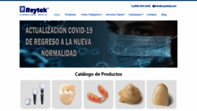 What Reyteklab.com website looked like in 2020 (5 years ago)