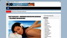 What Ratgeber-beauty.com website looked like in 2021 (3 years ago)