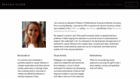 What Reaganmozer.com website looked like in 2021 (4 years ago)