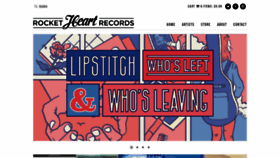 What Rocketheartrecords.com website looked like in 2021 (3 years ago)