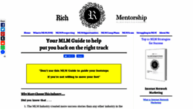 What Richmentorship.com website looked like in 2021 (3 years ago)
