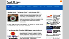 What Resultbdnews.com website looked like in 2021 (3 years ago)