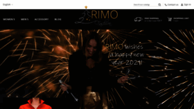 What Rimo.fashion website looked like in 2021 (3 years ago)