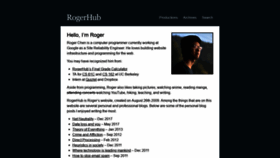 What Rogerhub.com website looked like in 2021 (3 years ago)