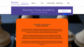 What Rookieschess.com website looked like in 2021 (3 years ago)
