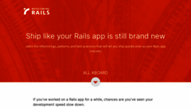 What Refactoringrails.io website looked like in 2021 (3 years ago)
