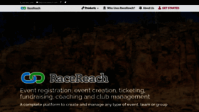 What Racereach.com website looked like in 2021 (3 years ago)