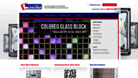 What Rochesterglassblock.com website looked like in 2021 (3 years ago)