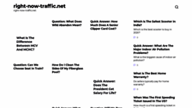 What Right-now-traffic.net website looked like in 2021 (3 years ago)