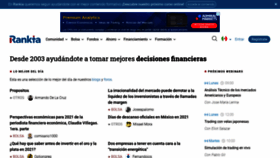 What Rankia.mx website looked like in 2021 (3 years ago)