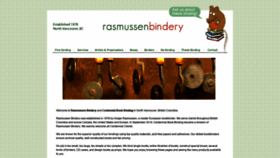 What Rasmussenbindery.com website looked like in 2021 (3 years ago)