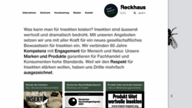 What Reckhaus.com website looked like in 2021 (3 years ago)