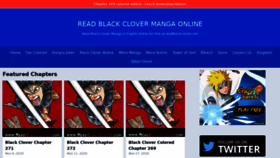 What Readblackclover.com website looked like in 2021 (3 years ago)