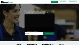 What Recrutasimples.com.br website looked like in 2021 (5 years ago)