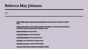 What Rebeccamayjohnson.com website looked like in 2021 (3 years ago)