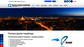 What Rosyjski-tlumacz.pl website looked like in 2021 (3 years ago)