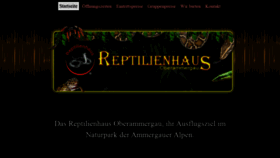 What Reptilien-haus.de website looked like in 2021 (3 years ago)