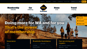 What Rac.com.au website looked like in 2021 (3 years ago)