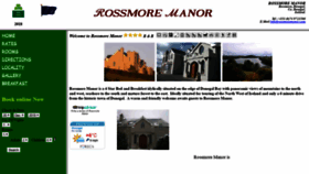 What Rossmoremanor.com website looked like in 2021 (4 years ago)
