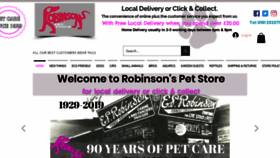 What Robinsonspetstore.com website looked like in 2021 (3 years ago)