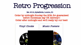 What Retroprogression.com website looked like in 2021 (3 years ago)