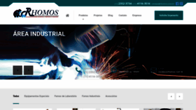 What Rhomos.com.br website looked like in 2021 (4 years ago)