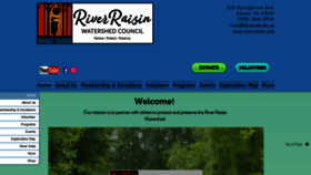 What Riverraisin.org website looked like in 2021 (3 years ago)