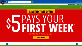 What Rentacenter.com website looked like in 2021 (4 years ago)