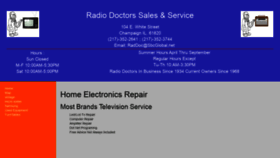 What Radio-doctors.com website looked like in 2021 (3 years ago)