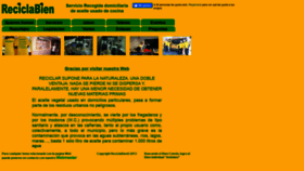 What Reciclabien.com website looked like in 2021 (3 years ago)