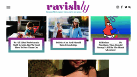 What Ravishly.com website looked like in 2021 (3 years ago)