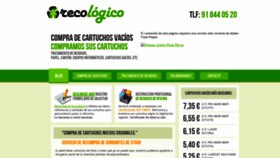 What Recologico.es website looked like in 2021 (3 years ago)