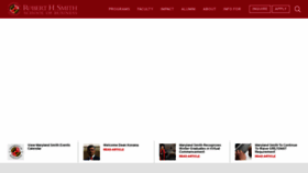 What Rhsmith.umd.edu website looked like in 2021 (3 years ago)