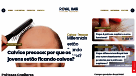 What Royalhair.com.br website looked like in 2021 (3 years ago)