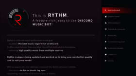 What Rythmbot.co website looked like in 2021 (4 years ago)